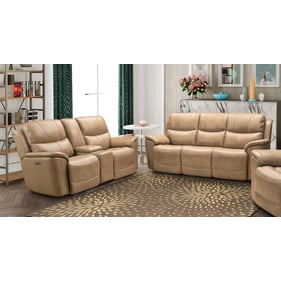 Barcalounger Kaden Elliott Taupe Power Reclining 2pc Living Room Set