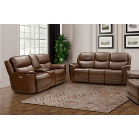 Barcalounger Kaden Jarod Brown Power Reclining 2pc Living Room Set