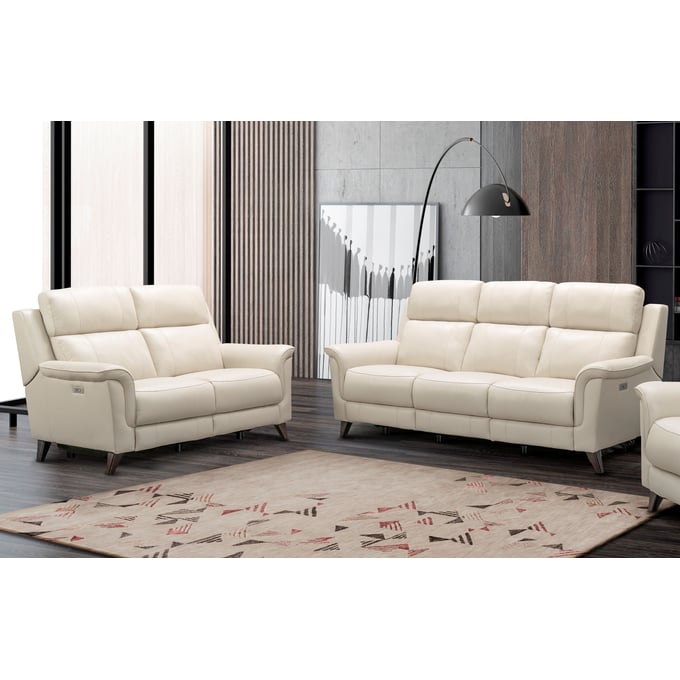 Barcalounger Kester Laurel Cream Power Reclining 2pc Living Room Set BRC-PH3716372682-LR-S4