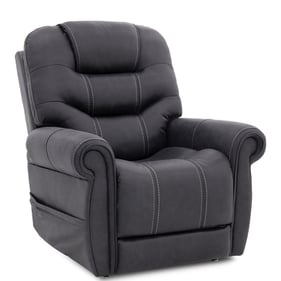 Barcalounger Lucas Steel Power Lift Recliner with Head Rest and Lumbar