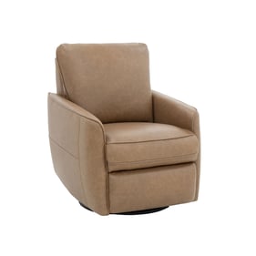 Barcalounger Maple Fawn Power Swivel Glider Recliner