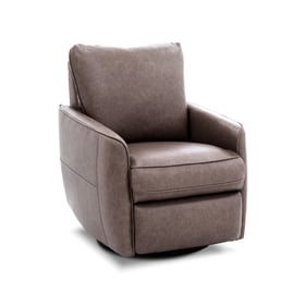 Barcalounger Maple Umber Power Swivel Glider Recliner