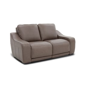 Barcalounger Maxfield Umber Power Reclining Loveseat with Head Rests