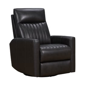 Barcalounger Munro Matteo Smokey Gray Swivel Glider Recliner