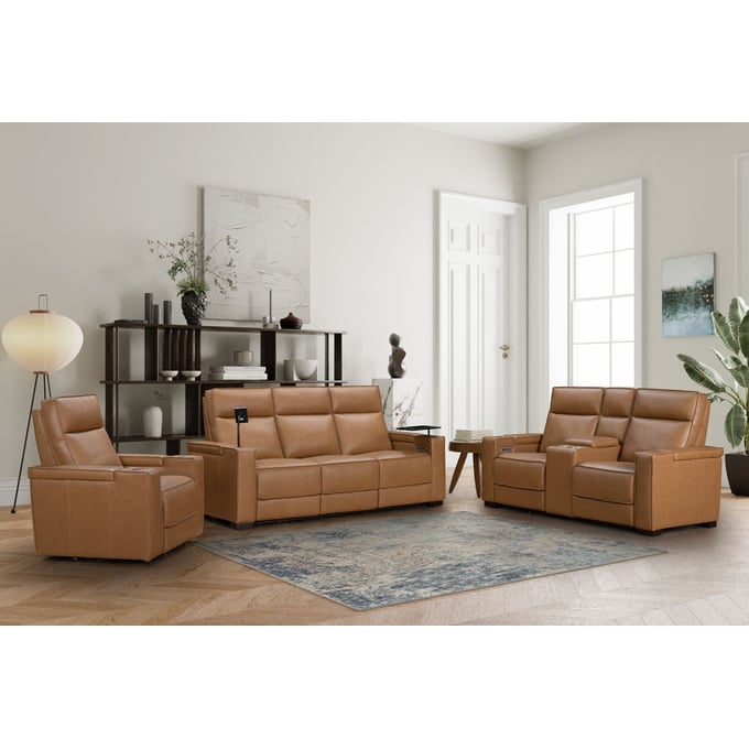 Barcalounger Odessey Honey Power 3pc Living Room Set BRC-9PHLHM14153755-86-LR-S1