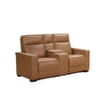 24PHLHM-1415 Odessey Power Reclining Console Loveseat w/Power Head Rests, Power Lumbar, Heat & Massage