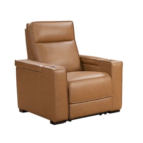 Barcalounger Odessey Honey Power Recliner with Head Rest and Lumbar