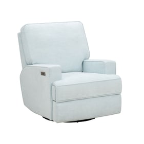 Barcalounger Rhea Babyblue Power Swivel Glider Recliner