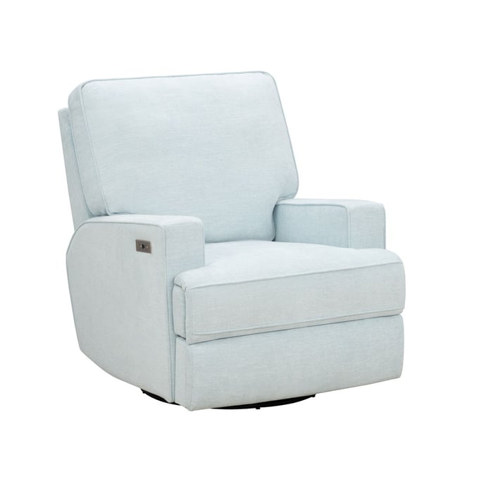 Barcalounger Rhea Babyblue Power Swivel Glider Recliner BRC-8P1401231541