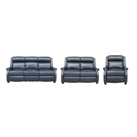 Barcalounger Warrendale Shoreham Blue Power 3pc Living Room Set