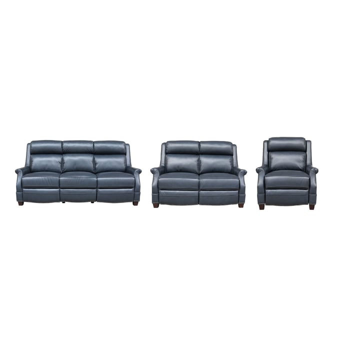 Barcalounger Warrendale Shoreham Blue Power 3pc Living Room Set BRC-9PH3324570-LR-S3