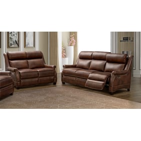 Barcalounger Warrendale Worthington Cognac Power 2pc Living Room Set