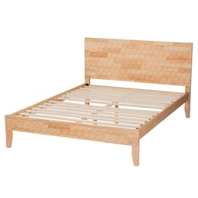 Baxton Studio Hosea Natural Queen Platform Bed