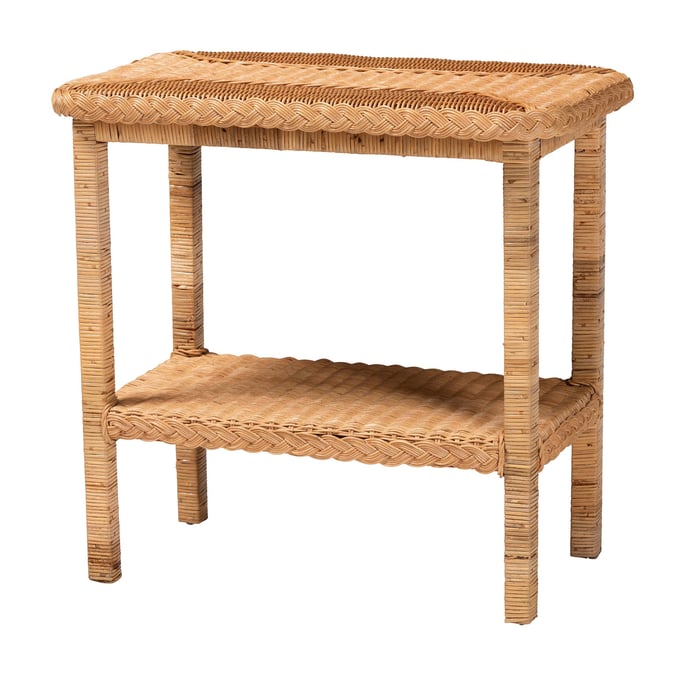 Baxton Studio Bali Pari Minahasa Light Honey Side Table BAX-MINAHASALIGHTHONEYRTN-ET