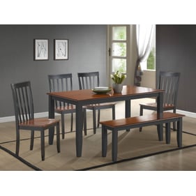 Boraam Bloomington Black Cherry 6pc Dining Room Set