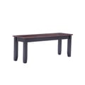 Bloomington Wood Dining Bench - Black/Cherry