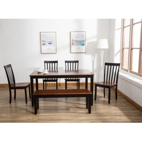 Boraam Bloomington Black Cherry 6pc Dining Set