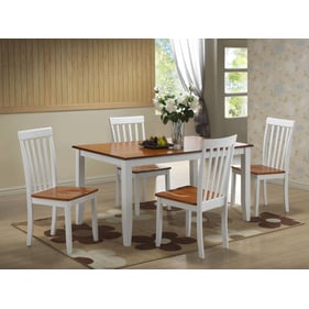 Boraam Bloomington White Honey 5pc Dining Room Set