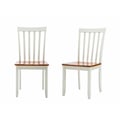 Bloomington Dining Chairs, Set of 2 - White/Honey Oak