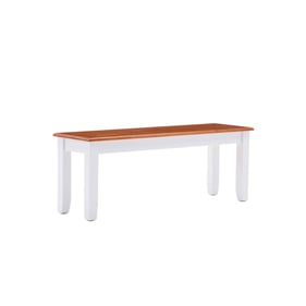 Boraam Bloomington White Honey Oak Dining Bench