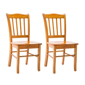 2 Boraam Shaker Oak Dining Chairs