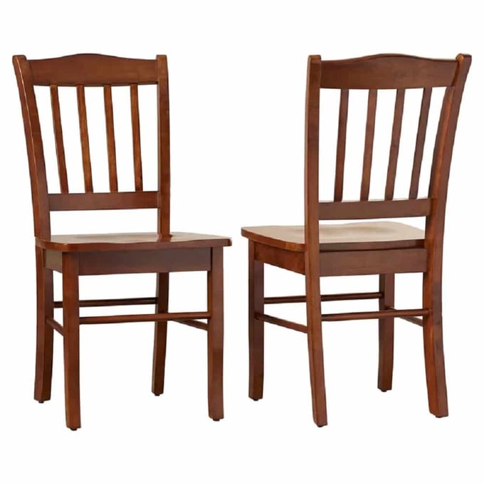 2 Boraam Shaker Walnut Dining Chairs BRM-30636