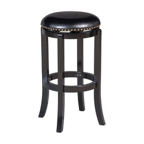 Boraam Cordova Black 29 Inch Swivel Bakckless Bar Stool