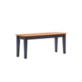 Shaker Dining Bench - Black/Oak