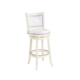 Boraam Bristol Buttermilk White 29 Inch Swivel Bar Stool