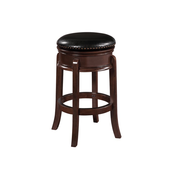 Boraam Hamilton Cappuccino Black 29 Inch Swivel Bar Stool BRM-43829