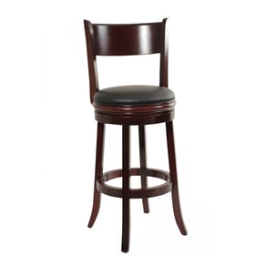 Boraam Palmetto English Tudor Black 29 Inch Swivel Bar Stool