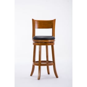 Boraam Palmetto Fruitwood Black 29 Inch Swivel Bar Stool