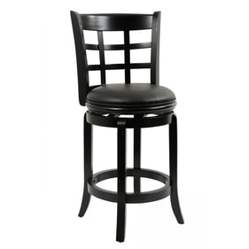 Boraam Kyoto Black 24 Inch Swivel Counter Stool