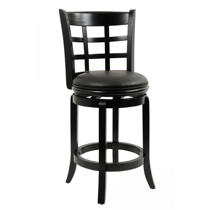 Boraam Kyoto Black 24 Inch Swivel Counter Stool BRM-45225