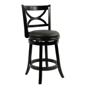 Boraam Florence Black Sandthru 24 Inch Swivel Counter Stool