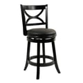 Florence Swivel Counter Stool - Black Sandthru Finish