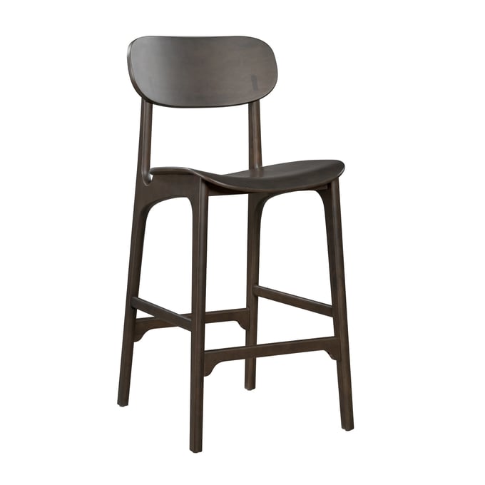 Boraam Solvang Carbonite Wood Bar Stool BRM-60029