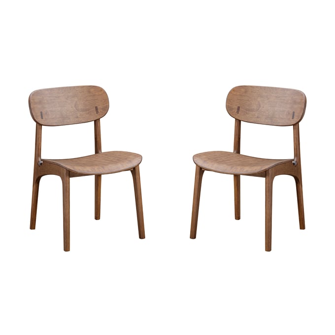 2 Boraam Solvang Brown Ale Dining Chairs BRM-60118