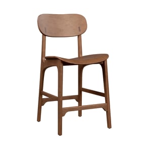 Boraam Solvang Brown Ale Wood Counter Stool