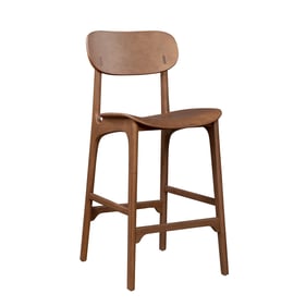 Boraam Solvang Brown Ale Wood Bar Stool