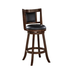 Boraam Avianna Cappuccino Black 24 Inch Swivel Counter Stool