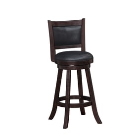 Boraam Rhea Merlot Black 29 Inch Swivel Bar Stool