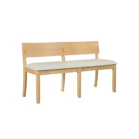 Boraam Capella Cream Natural Dining Height Bench