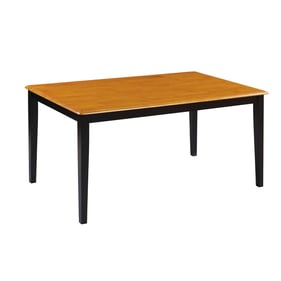 Boraam Shaker Black Oak Rectangular Dining Table