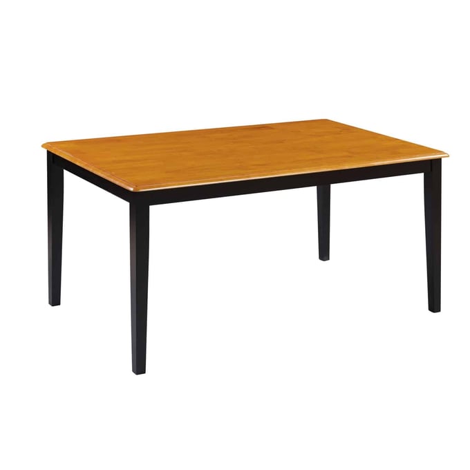 Boraam Shaker Black Oak Rectangular Dining Table BRM-70536