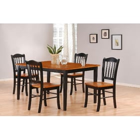 Boraam Shaker Black Oak 5pc Dining Room Set