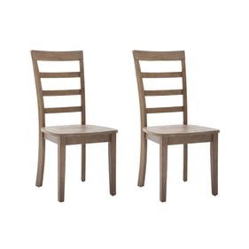 2 Boraam Boulder Barnwood Dining Chairs