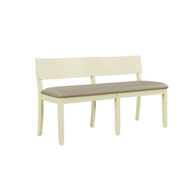 Boraam Capella Beige Buttermilk Dining Height Bench BRM-72018