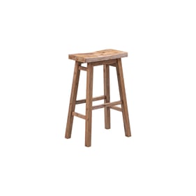 Boraam Sonoma Barnwood 29 Inch Backless Saddle Bar Stool