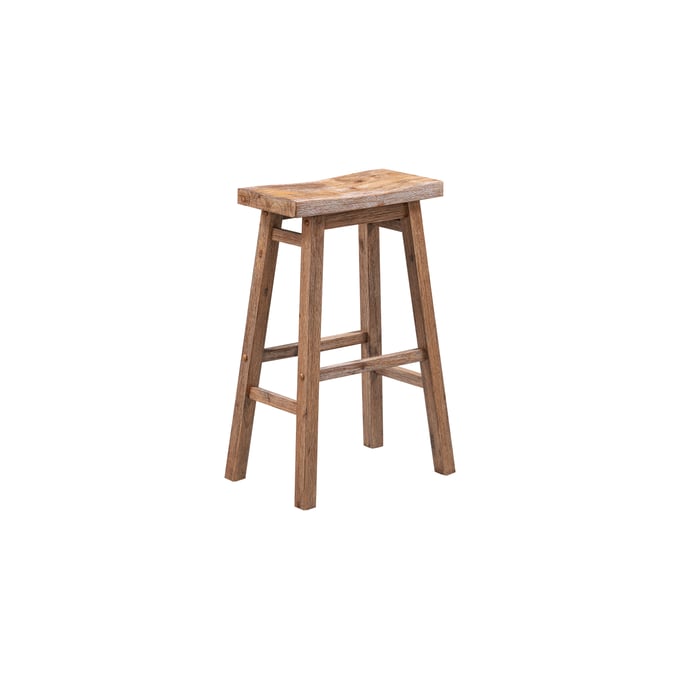 Boraam Sonoma Barnwood 29 Inch Backless Saddle Bar Stool BRM-75029